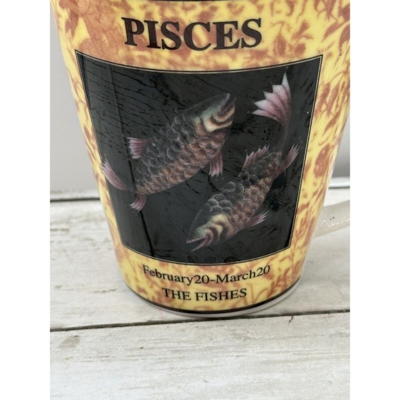 PISCES Tall Zodiac What's Your Sign Mug Large Coffee Cup Astrology Birthday Gift - Picture 10 of 10